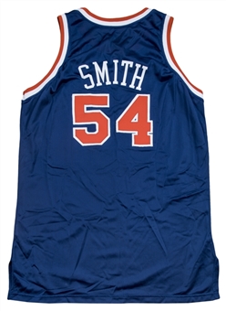 1993-94 Charles Smith Game Used New York Knicks Road Jersey 